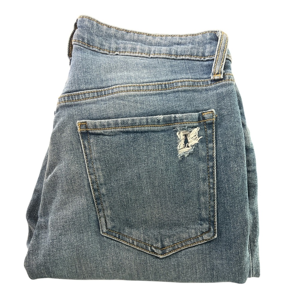 Old Navy High Waisted OG Straight Leg Distressed Jeans Size‎ 10